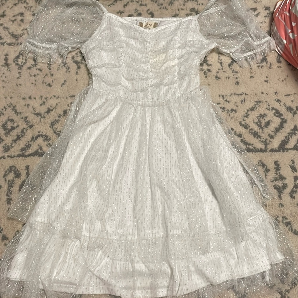 Alterd state white mini dress